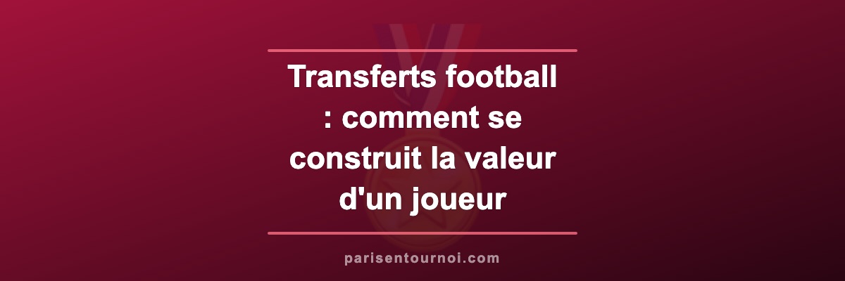 Transferts football : comment se construit la valeur d'un joueur